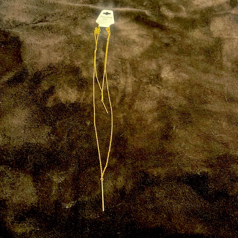 New gold plated layering necklace.  Never worn